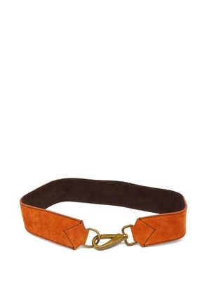 Miu Miu Pre-Owned clasp suede belt - Orange