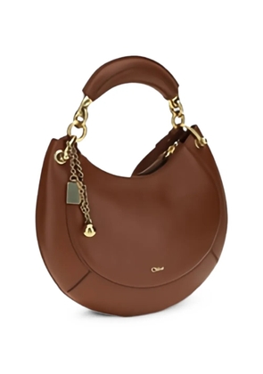 Chloé zipped leather shoulder bag - Brown