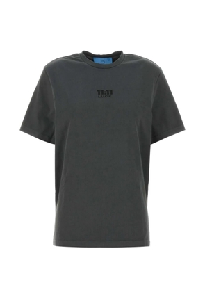 11 11 L.U.C.K. logo-print T-shirt - Grey