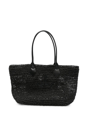 Vivienne Westwood small Alana woven tote bag - Black