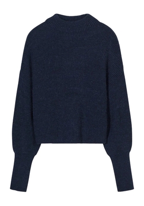 Closed cuffed-sleeves sweater - Blue
