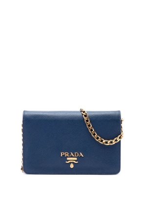 Prada Pre-Owned 2013-2026 Saffiano Lux Wallet on Chain crossbody bag - Blue