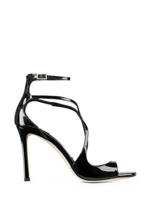 Jimmy Choo patent-leather strappy sandals - Black