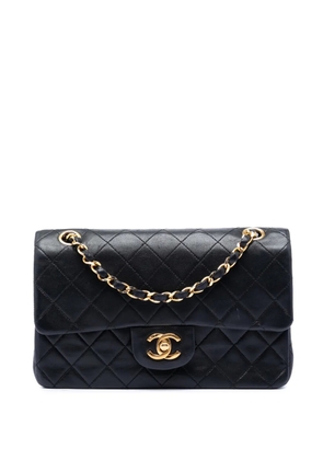 CHANEL Pre-Owned 1986-1988 Small Classic Lambskin Double Flap shoulder bag - Black