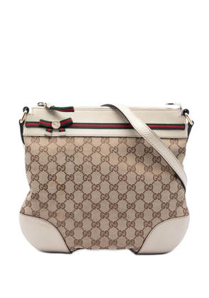 Gucci Pre-Owned 2016-2026 GG Canvas Web Mayfair crossbody bag - Neutrals