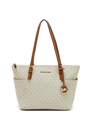 Michael Kors Vintage Charlotte logo-print tote bag - White
