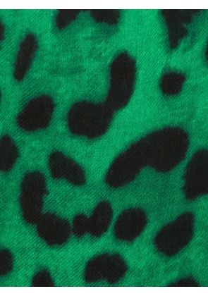 Dolce & Gabbana Pre-Owned Dolce & Gabbana leopard-print scarf - Green