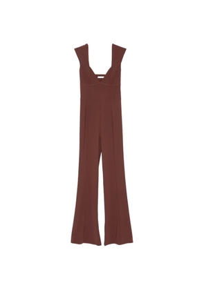 Patrizia Pepe V-neck flared jumpsuit - Brown