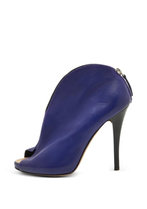 Giuseppe Zanotti Vintage leather ankle boots - Purple