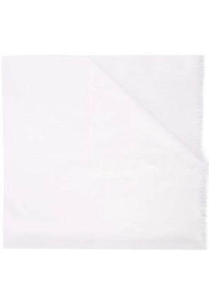 Brunello Cucinelli fringed scarf - White