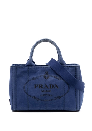 Prada Pre-Owned 2013-2026 Small Canvas Canapa Logo satchel - Blue