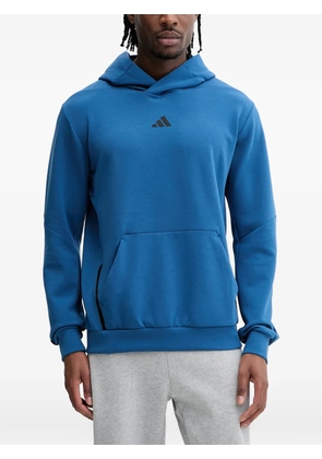 adidas logo-print hoodie - Blue
