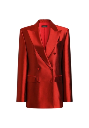 Dolce & Gabbana double-breasted Mikado jacket - Red