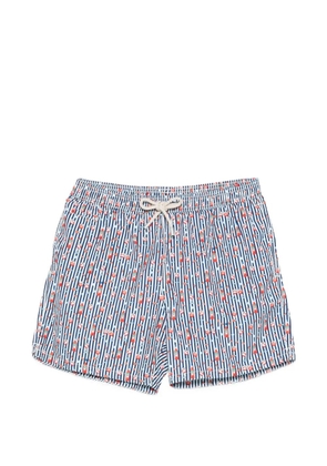 MC2 Saint Barth Lighting Micro Fantasy striped swim shorts - Blue