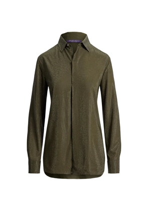 Ralph Lauren Collection Adrien embellished relaxed-fit shirt - Green