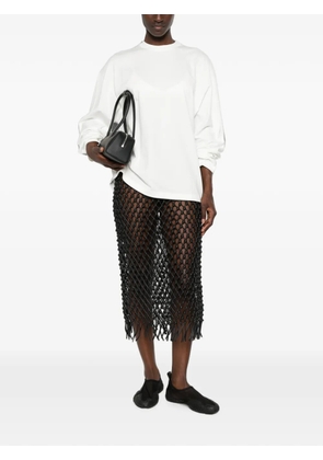 Jil Sander logo-print long-sleeved T-shirt - White