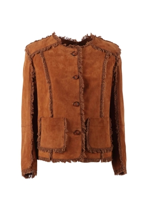 BULLY fringed suede jacket - Brown