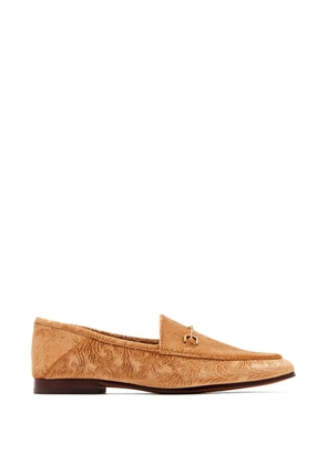 Sam Edelman Loraine horsebit floral-jacquard loafers - Brown