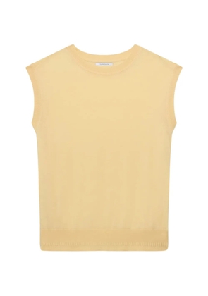 Another Tomorrow featherweight sheer top - Yellow