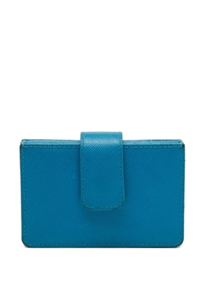 Prada Pre-Owned Saffiano leather card holder - Blue