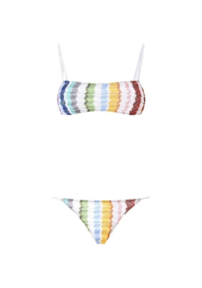 Missoni Zigzag-knit bikini - White