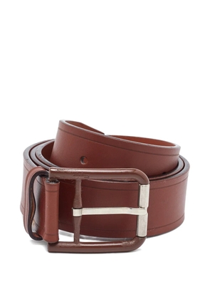 Ferragamo Pre-Owned leather buckle belt - Brown
