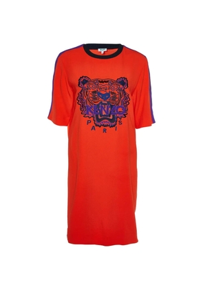Kenzo Pre-Owned embroidered shift dress - Orange