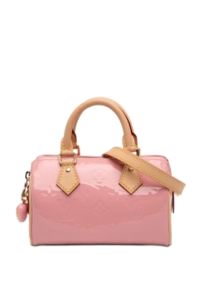 Louis Vuitton Pre-Owned 2021-2026 Monogram Vernis Nano Speedy Bandouliere satchel - Pink