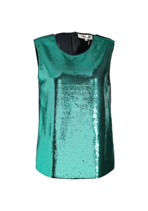 DVF Diane von Furstenberg sequin tank top - Green