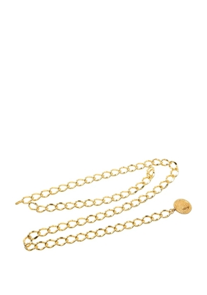 CHANEL Pre-Owned 1950-1970 Gold Plated Rue Cambon Medallion Chain Link belt