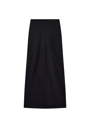 Another Tomorrow bias-cut satin skirt - Black