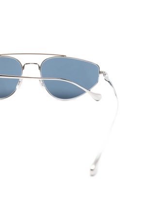 Jil Sander double-bridge geometric-frame sunglasses - Silver
