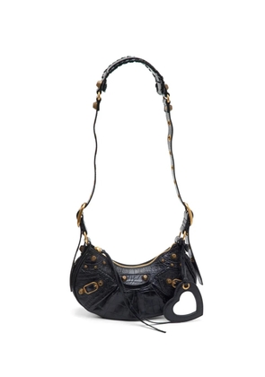 Balenciaga Pre-Owned extra small Le Cagole croc-embossed shoulder bag - Black