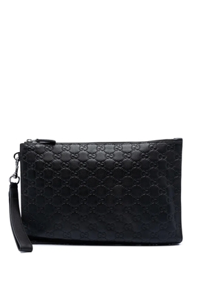 Gucci Pre-Owned 2000-2015 Guccissima clutch bag - Black
