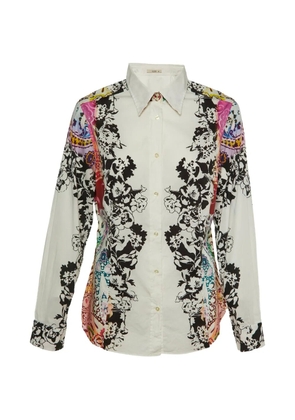 Etro Pre-Owned floral-print shirt - White