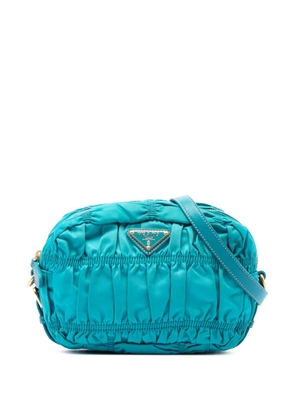 Prada Pre-Owned 2013-2026 Tessuto Gaufre crossbody bag - Blue