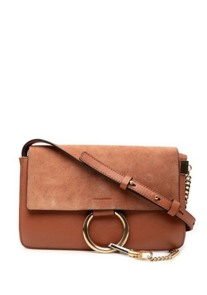 Chloé Pre-Owned 2002-2026 Small Suede and Calfskin Faye crossbody bag - Brown
