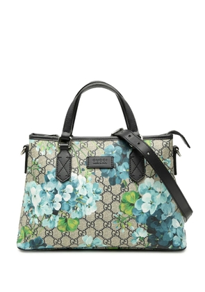 Gucci Pre-Owned 2000-2015 GG Supreme Blooms Zippered Tote satchel - Neutrals