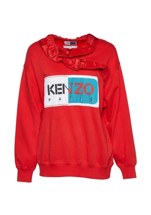Kenzo Pre-Owned ruffled sweatshirt - Red