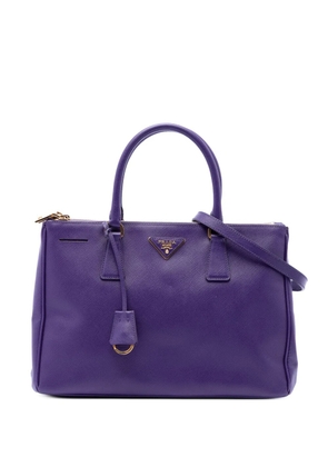 Prada Pre-Owned 2010-2026 Medium Saffiano Lux Galleria Double Zip satchel - Purple