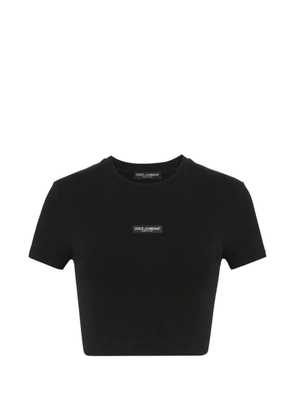 Dolce & Gabbana jersey T-shirt with logo - Black