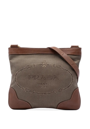 Prada Pre-Owned 2010-2026 Canvas Canapa Logo crossbody bag - Neutrals