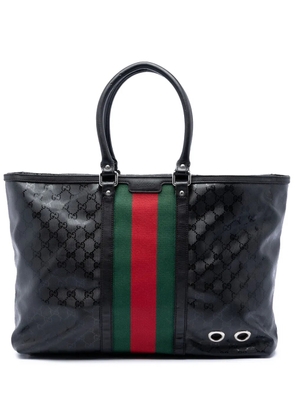 Gucci Pre-Owned 2016-2026 Fiat 500 Large GG Imprime Web tote bag - Black