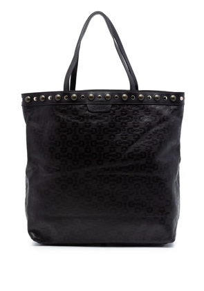 Gucci Pre-Owned 2016-2026 Embossed Studded Leather Horsebit tote bag - Black