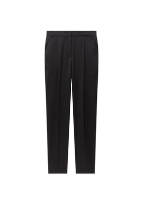 Another Tomorrow Peg pleated trousers - Black