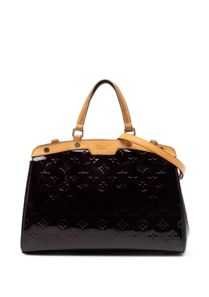 Louis Vuitton Pre-Owned 2012 Monogram Vernis Brea MM satchel - Purple