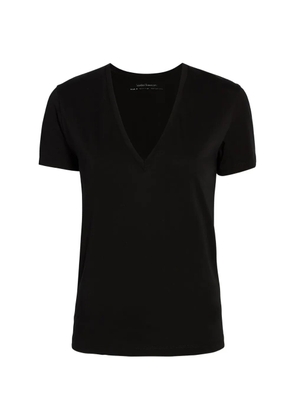 Another Tomorrow V-neck T-shirt - Black