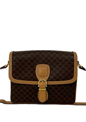 Celine Pre-Owned 20th Century Macadam Coated Canvas crossbody bag - Brown