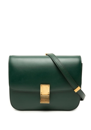 Celine Pre-Owned 2017 Medium Calfskin Classic Box crossbody bag - Green
