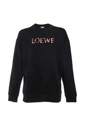 Loewe Pre-Owned logo-embroidered sweatshirt - Black